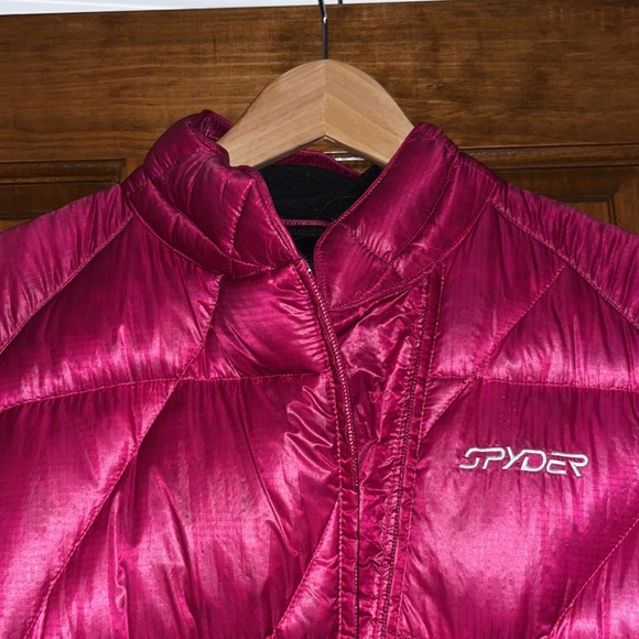 SPYDER Ladies Pink/Red Lightweight Winter Jacket (Small - 10) - Picture 2 of 5